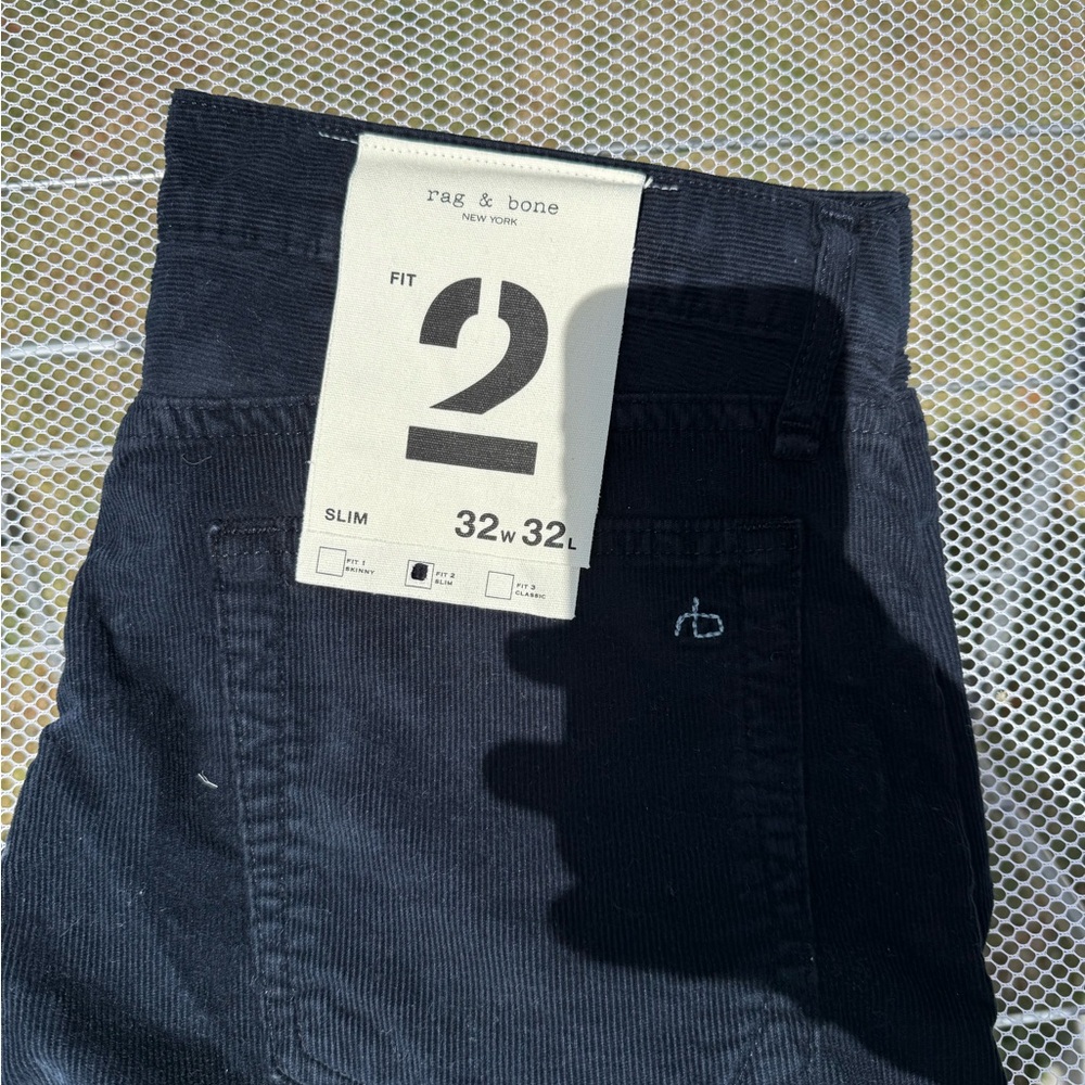 Rag & Bone Navy Corduroy Pants